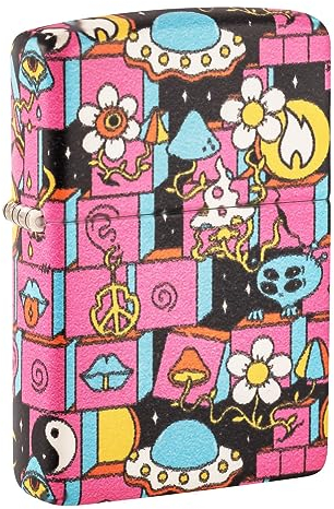 Zippo Windproof Lighter - Abstract Design - 540 Color Image, Glow-in-the-Dark - Refillable - Reusable - Windproof Design - Gift Box - Made in USA
