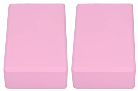 2 St¨¹ck Rosa Yoga Bl?cke, rutschfeste, Leichte Yoga Bl?cke, Eva f¨¹r Pilates, Meditation, Sorgen f¨¹r Stabilit?t