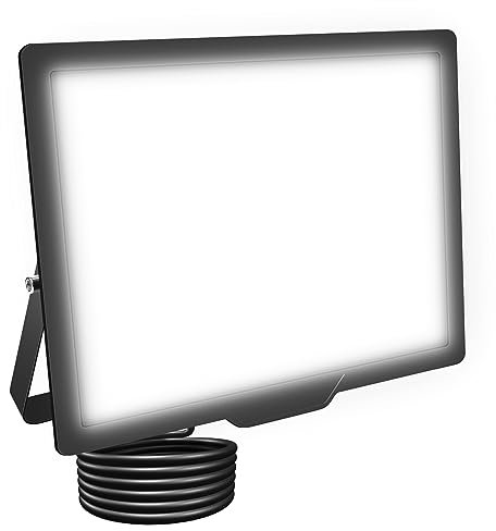 SKYWORLD Projecteur LED Exterieur 75W, 7500LM Blanc Froid 6000K Spot LED Extérieur, IP66 Etanche Eclairage Exterieur Lumière de Sécurité pour Patio, Jardin, Garage, Terrasse, Usine, Entrée, Maison