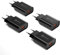 4 Stück USB Ladegerät Stecker, 18W Quick Charge 3.0 Schnellladegerät Netzteil 3A Ladeadapter für Samsung Galaxy S23/S22/S21/S20/S10/S9/S8/A&M Serie, iPhone, iPad, Huawei, Xiaomi, HTC, LG und mehr