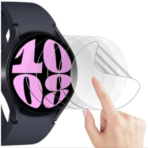 5pcs Hydrogel Film Screen Protector for Samsung Galaxy Watch6/5/4 40mm Watch 6 / 5 /4 Smart Watch Flexible HD Transparent TPU Protective Film Ultra-thin Self-Healing Anti scratch Explosion-proof