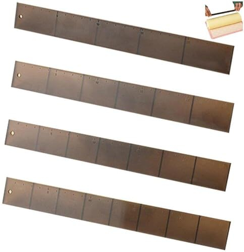 4pcs Diy Cake Slicer Ruler Stratification Auxiliary, Cake Roll Bread, Cut, 6 Layers Leveler Slicer, Kitchen Fixator Tool