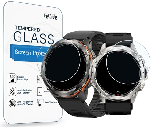 Frgnie protettive compatibile con KOSPET T3 Ultra Smartwatch 1,43 pollici (3 Pezzi) Vetro Temperato per, funziona con Tank T3 Ultra smartwatch