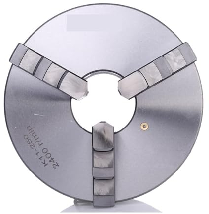 ANNESEY Portabrocas de Torno Portabrocas de Torno de 250 mm K11-250 Portabrocas autocentrante de 3 mordazas Portabrocas de Metal for máquina de Torno (Color : K11-250)