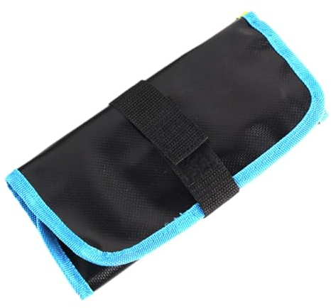 Perfeclan Angel-Jig-Tasche, Tackle-Tasche, faltbar, tragbare Schutztasche, atmungsaktiv, Wanderaufsätze, verschleißfeste Angelköder-Tasche, Blau