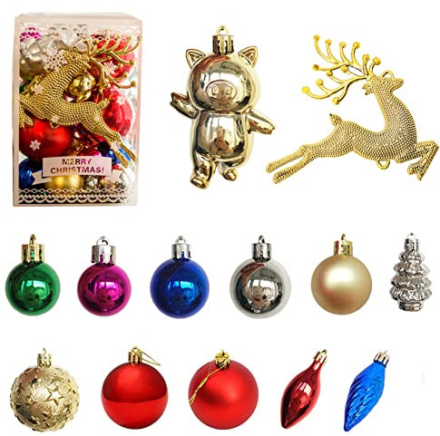 30 x glitzernde Weihnachtskugeln für Baum, leuchtende Farben, hängende Kugeln für Urlaub, Hochzeit, Party, Urlaub, Dekorationen, Glitzerkugel für alle Jahreszeiten, Weihnachten, Zuhause, Schlafzimmer,