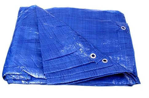 Najder Abdeckplane 4 x 6 m Standard 50g Schutzplane Gewebeplane Multifunktionsplane Verstärkte Plane mit Aluminiumösen von Gartenmöbeln, Baumaterialien Ideal als Schutzplane für Flächen und Dächer