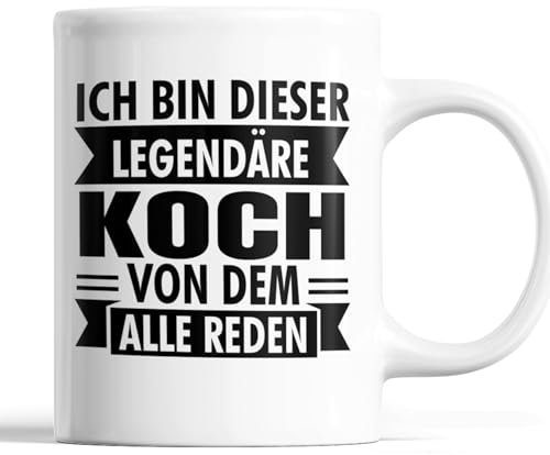 Koch Tasse | ich bin dieser legendäre Koch | Koch Geschenk Männlichen Beruf Tasse Kochen Kaffeebecher lustig