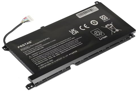 FESTAS PG03XL L48495-005 Batterie Compatible avec HP Pavilion Gaming 15-DK 15t-DK 15-EC 16-A Series 15-EC0017NW 15-EC1087NW 15-DK0125TX 15T-DK100 15-EC000 15-EC1012NS 16-A000 16-A0013NS