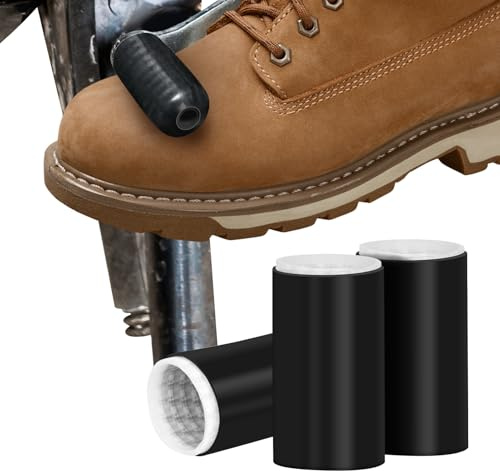KAMBOLLY 3PCS Motorcycle Shifter Shoe Protector, Shrinkable Gear Shift Cover for Motorcycle Shoes, para Motos Accessories for Men Women, Quick Install Rubber Pads for Motorbike Footwear Boots