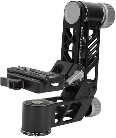 Monopod Gimbal Head, with Arca Type Quick Release Plate, Professional Heavy Duty Aluminum Alloy, 360 Degree Panoramic, Load 55Lbs/25Kg for DSLR Cameras