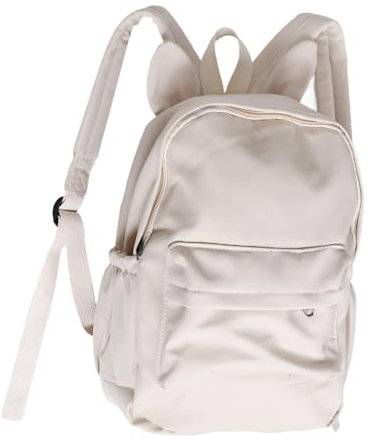 CTIRCHIU Stylish White Backpack for Spacious Lightweight Design with Multiple Compartments for School Travel Organization for Teens and Young Adults