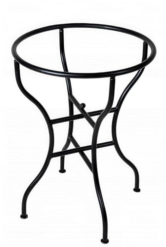 Mosaiktisch-Gestell modern aus Eisen in Schwarz 60 cm rund, 75 cm hoch