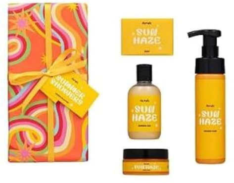 Fizz Mix Sun Haze Shower Collection Shower Gel, Sugar Scrub & Doccia Schiuma Sapone - Summer Showers