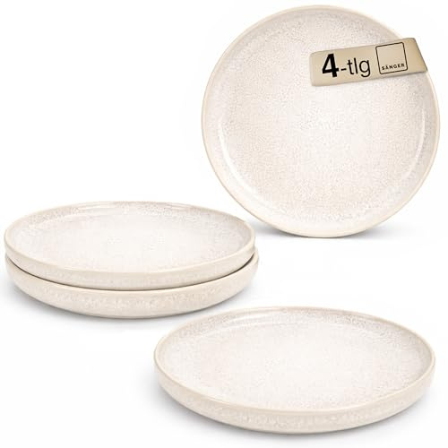 Sänger Dessertteller Set Korfu 4 tlg, Kuchenteller für 4 Personen