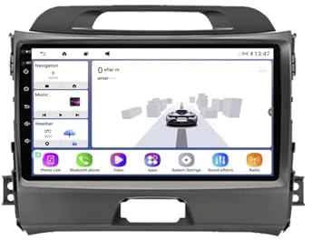 Car Radio per KIA SPORTAGE 2011-2016 Android 15 9 Pollici Touch Screen con Bluetooth Gps Per, 8 Core 4G+64G
