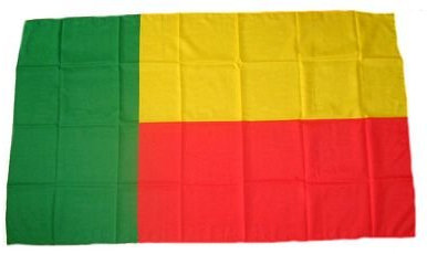 Fahne/Stockflagge Benin NEU 30 x 45 cm Flagge