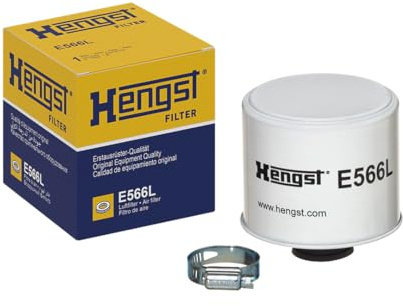 HENGST - Luftfilter E566L - Luft-Filtereinsatz für KFZ | Hochwertiger Motorluftfilter für Otto- oder Dieselmotor - Schutz für Motoren - Wasserbeständig