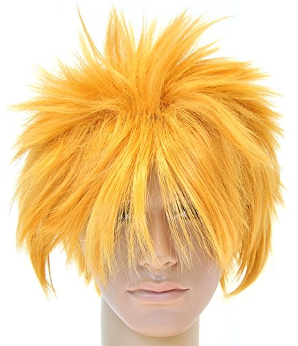 CoolChange Uzumaki Cosplay Perücke für Fans | Gelb, für ür Erwachsene