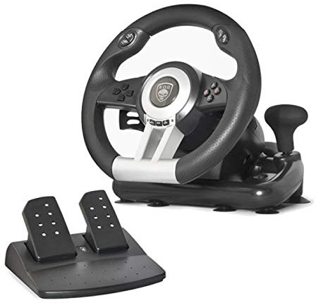 Spirit of Gamer SOG-RWP - Volante de Juego para Ordenador portátil/PS2/PS3, Color Negro