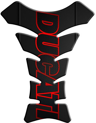 ADESIVI PARASERBATOIO TANKPAD RESINATO EFFETTO 3D - ADESIVI-STICKER 3D compatible DUCATI corse Tank Pad 3D AUGUSTA MV CORSE F4 CARBON