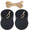 Round Tags,100 PCS Gift Tags,5.5 CM Black Labels with Free 30 Meters Jute Twine for Crafts Hang Tags, Price Tags, DIY Tags