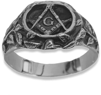 Neu Freimaurer Ring Sterling Silber 925 Handmade Schmuck Juwelen Silverzone77