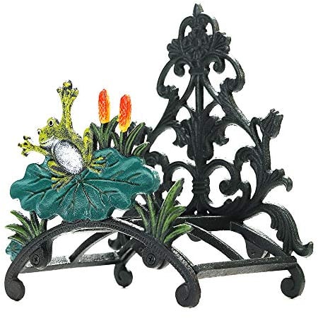 Sungmor Gartenschlauchhalter aus Gusseisen - Wand-Wasserschlauchhalter - Dekoration Hängender Schlauchhalter - Schlauchaufroller - Metallschlauchständer