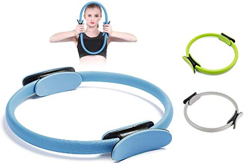 CLICLED Anello Pilates Yoga tonificante Braccia Gambe Resistenza Yoga Ring Fitness 37 cm