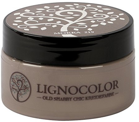 Lignocolor 100ml Kreidefarbe (Tierra) Shabby Chic Lack Landhaus Stil Vintage Look Chalky finish