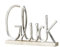mucHome Dekoaufsteller Schriftzug Glück Aluminium auf Holzbasis Breite:41cm Skulptur Deko