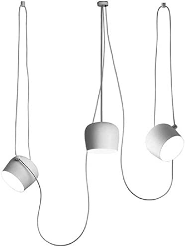 GHiycotdl Kreative Cafe Bar Restaurant Show Case Aim Pendelleuchte Nodic Moderne Lampe (White, 2 head)