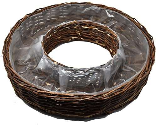 Korb -Circle- Rattan 10x50cm braun Dekoration