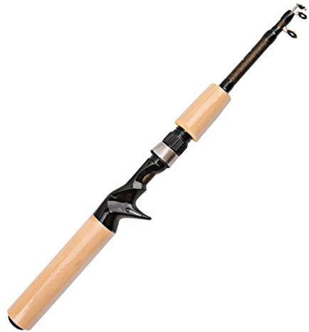 ZZTWER Kohlefaser-Angelrute, tragbare Teleskop-Spinnstange, ultraleichte Taschen-Fliegenrute 90 cm, 120 cm, 150 cm