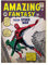 Displate Offiziell Spiderman MetallPoster Magnetische Befestigung Inklusive Lizenziert Bilder Hochwertiges Poster Spider Man Retro - Amazing Fantasy Poster 45 cm x 32 cm
