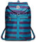 Invicta Tagesrucksack Rucksack für Reisen Outdoor - Daypack für Damen, Herren, mit Hüftgurt - faltbar 8 LT - Ultra leicht, Handgepäck mit Reißverschluss, gestreift zweifarbig grau/schwarz Minisac