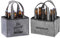 Novaliv 2er Set Flaschenträger 6 Flaschen Bierträger DAS FLÜSSIGE MUSS INS DURSTIGE & MÄNNERTASCHE Männerhandtasche Filz Herrenhandtasche Bier Flaschentasche 22,5x15x14cm (LxBxH)