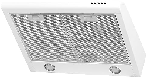 4big.fun CH591WH6 - Campana extractora (60 cm de ancho), 3 Niveles de Potencia, color blanco [Clase de eficiencia energética C]