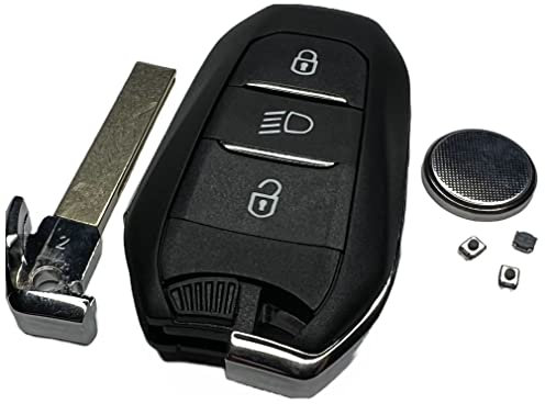 Automobile Locksmith repair kit for Peugeot 308 508 3008 5008 Expert Traveller smart remote key fob case battery switches replacement repair