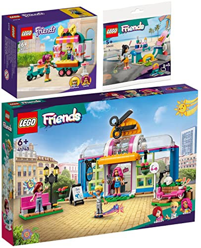 Lego Friends 41743 41719 Mobile Modeboutique & 30633 Rampa de skate