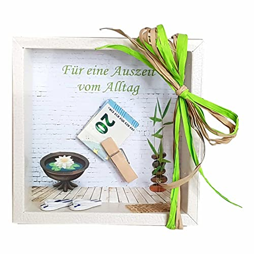 Geldgeschenk Gutscheinverpackung Wellness Sauna Kur Auszeit Erholung