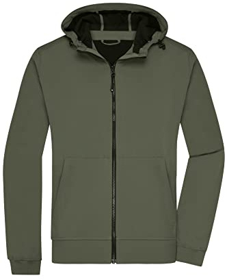 James & Nicholson Herren Kapuzen Softshelljacke - Klassische Kapuzenjacke aus Softshell