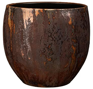 Mica Decorations Roel Blumentopf - 28x28x28 cm - Terrakotta - Rost
