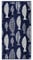 DecoKing Strandtuch groß 90x180 cm Baumwolle Frottee Velours Badetuch blau weiß Fish