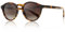 SUNGAIT Damen Retro Polarisierte Sonnenbrille Mit TR90 Rahmen Sonnenbrille Vintage Round Style für UV400 Schutz SGT166-LBWSC-DE