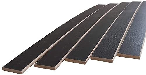 EBAC Literie 5 Lattes Bois Grises - 680x48x8 mm - pour sommier/bz/clic clac - AMZ