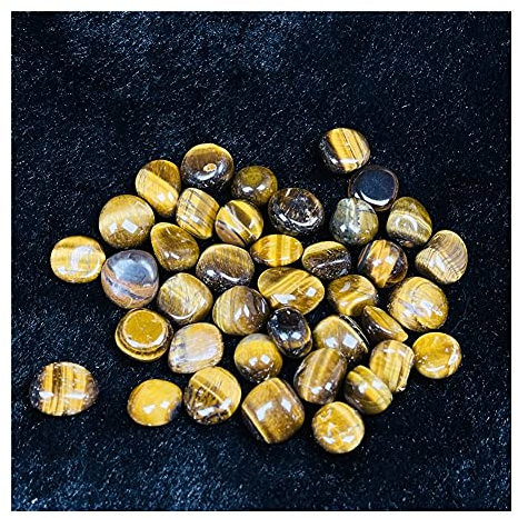 For, natürlich, gelb, Tigerauge, Kies, Bergkristall, Quarz, Aquarium, Gartendekoration ZFUGEDRLI (Size : 20 Pieces)