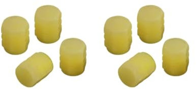 Ventilkappen für Autoreifen, staubdicht, 4 Stück, Gelb, 4 Stück