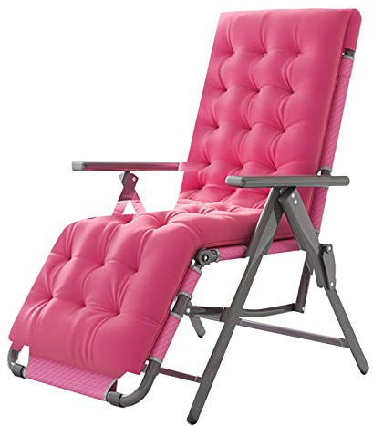 Übergroßer, gepolsterter Zero-Gravity-Stuhl, klappbarer Outdoor-Terrassen-Liegestuhl, Gravity-Liege für den Hinterhof mit Kopfstütze, draußen und drinnen, trägt 200 kg