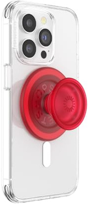 PopSockets Handy-Grip für MagSafe, Magnetischer Halter, Handyständer, Red - Blanchette Red